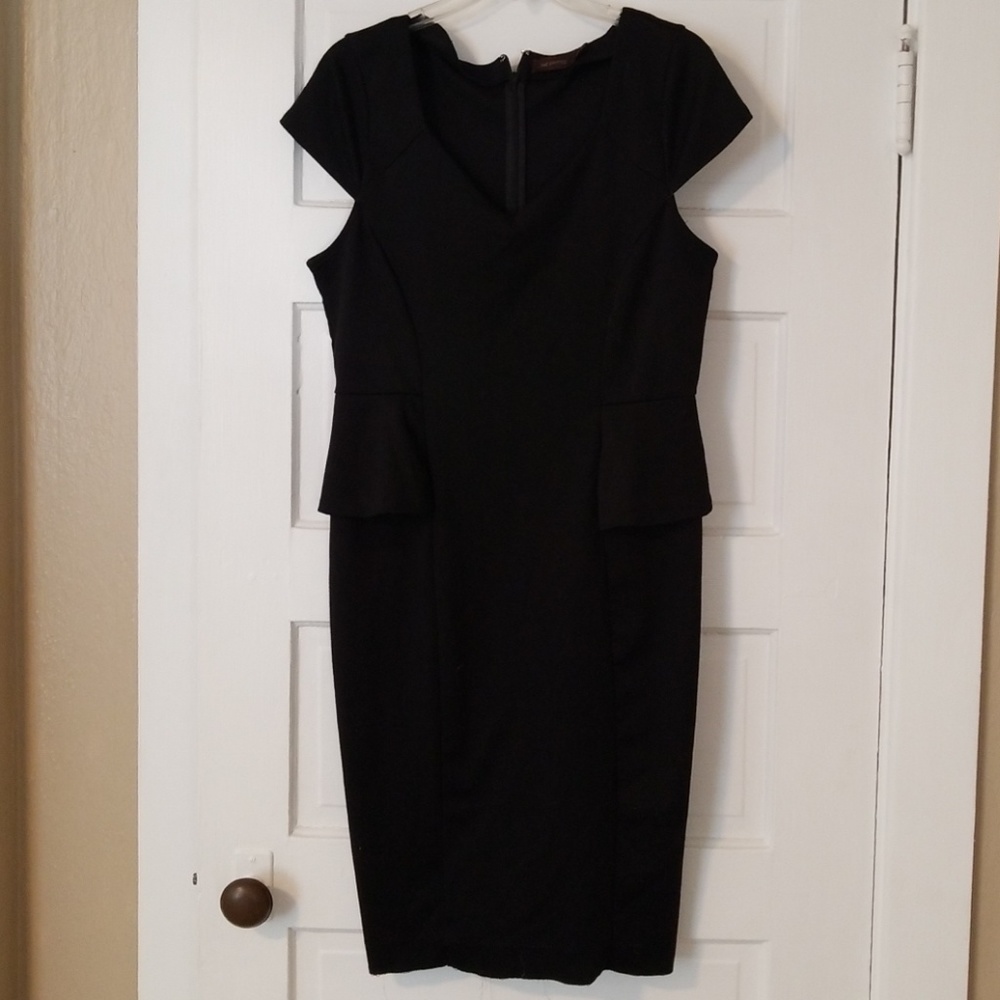 The limited little black peplum  dress